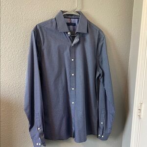Men's Blue Button-Up Shirt
